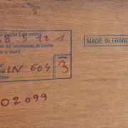 French library in Louis-Philippe style made of solid fruitwood.