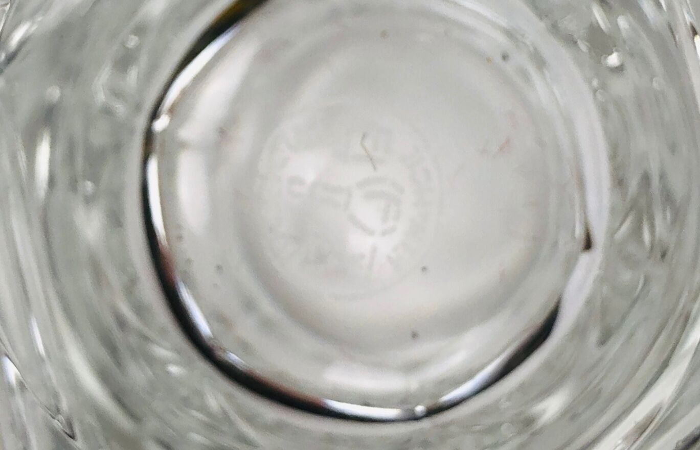 Baccarat cut crystal mustard, Harcourt Missouri model, 20th