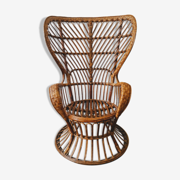 Fauteuil en rotin Gio Ponti