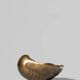 Sculpture de bol en coquillage en bronze antique