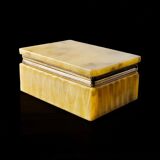 Cream alabaster vanity box by Romano Bianchi, Italy, circa 1970s