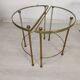 Golden brass coffee tables