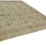 1980s 289 cm x 380 cm beige wool carpet