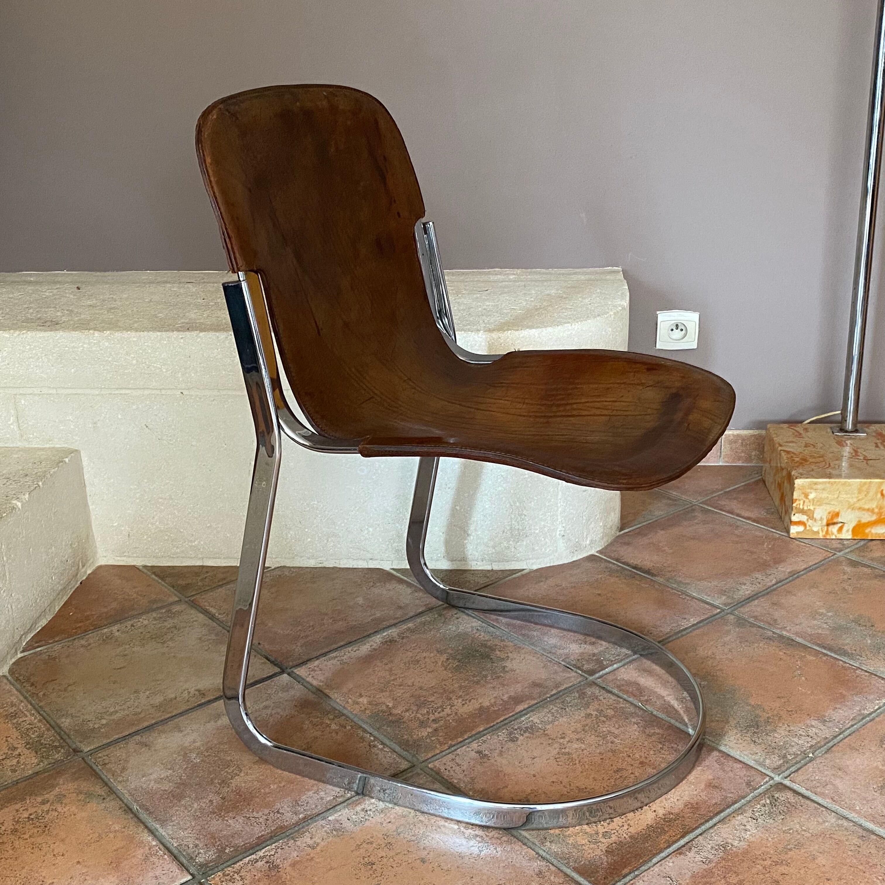 Pair of cidue chairs model c2 1970