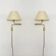 Set of 2 1970s Brass Lesan Wall Lamps by Florian Schulz
