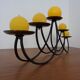 Brutalist Iron Candleholder, 1960s