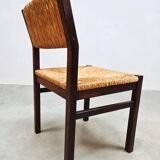 Vintage Dutch design Wengé dining chairs