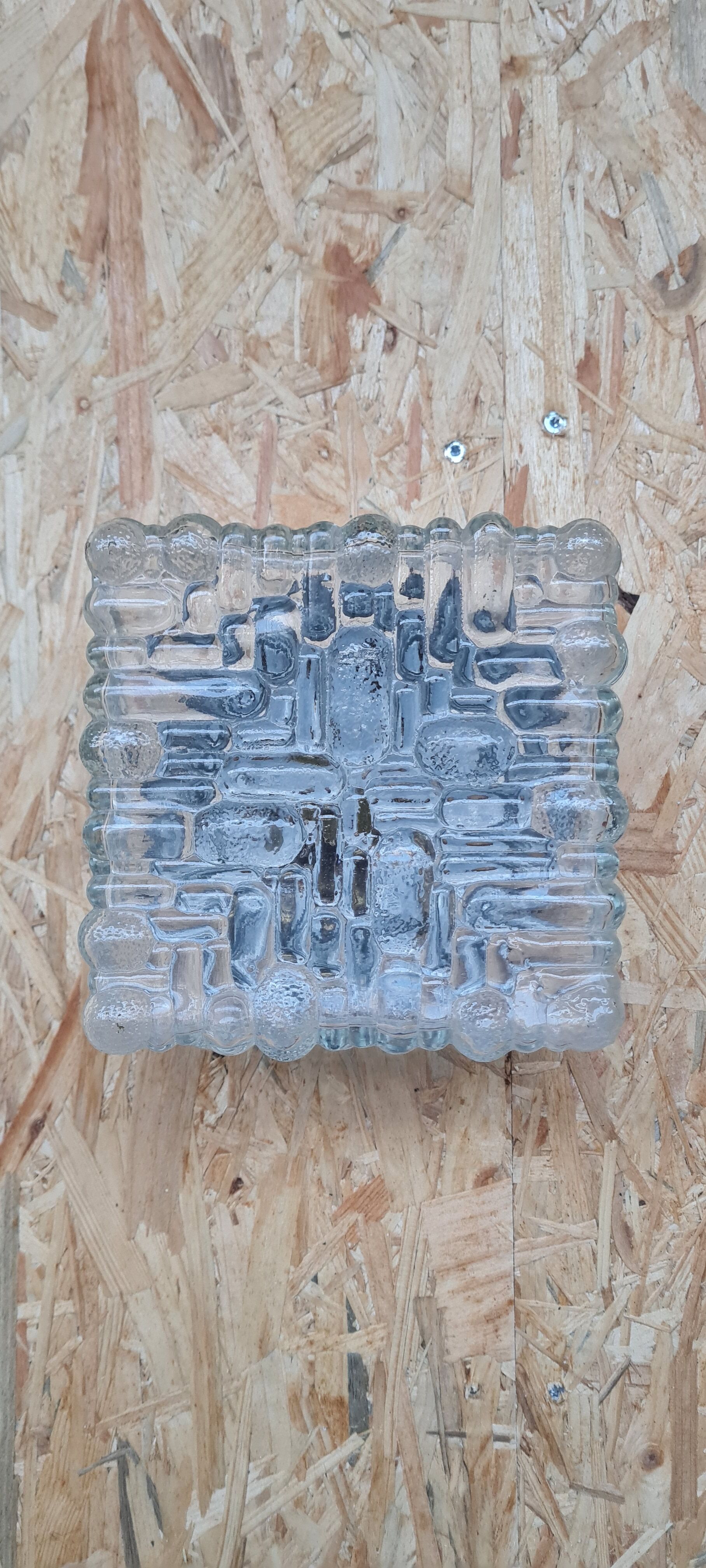 Wall lamp in chiseled glass 1960