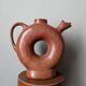 Handmade terracotta vase pottery Mexico