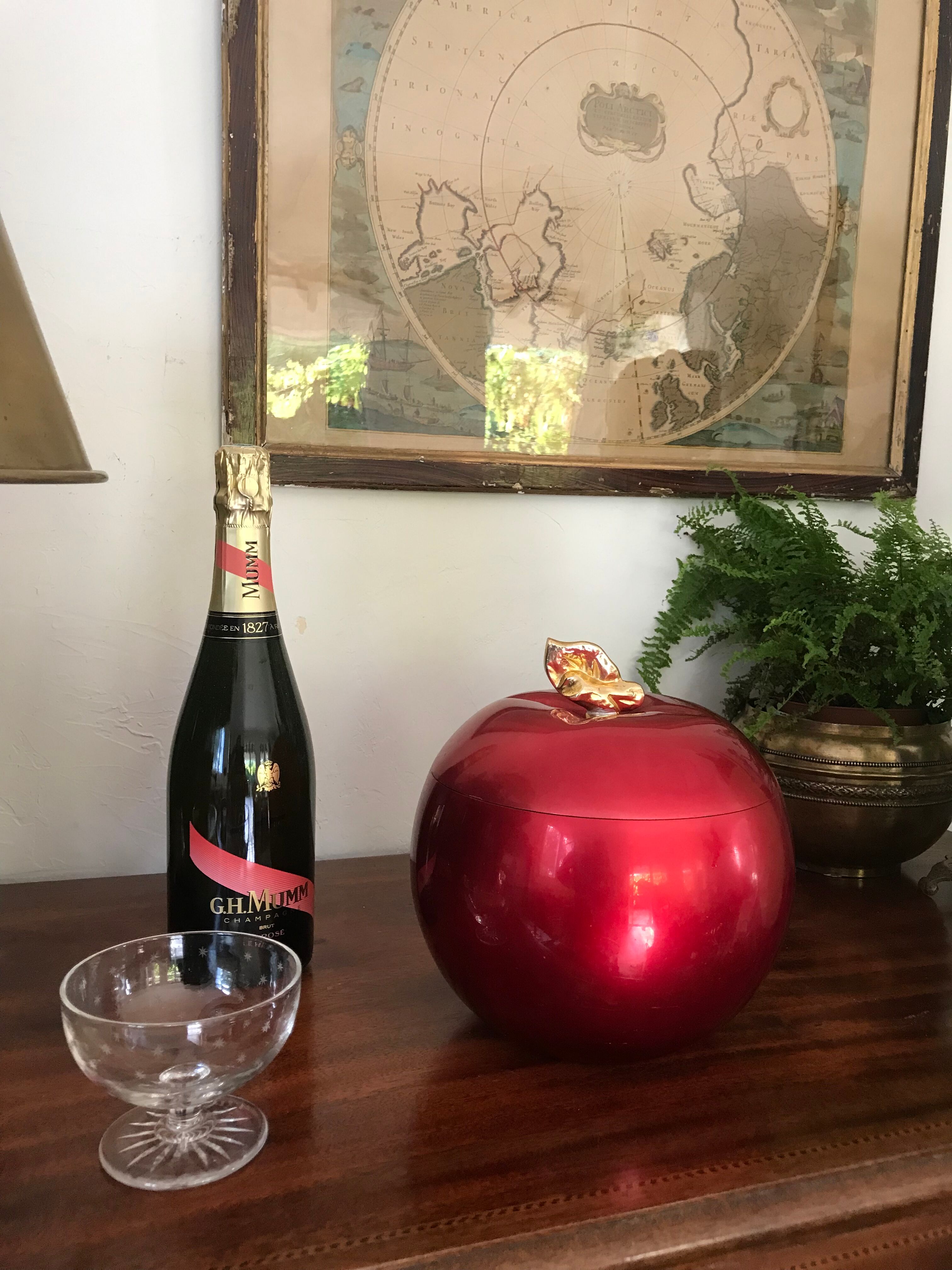 Vintage apple ice bucket