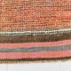 Red & Green Turkish Vintage Runner Rug, 93x342Cm