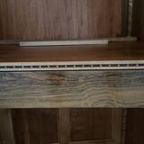 Art Deco style walnut mirrored wardrobe