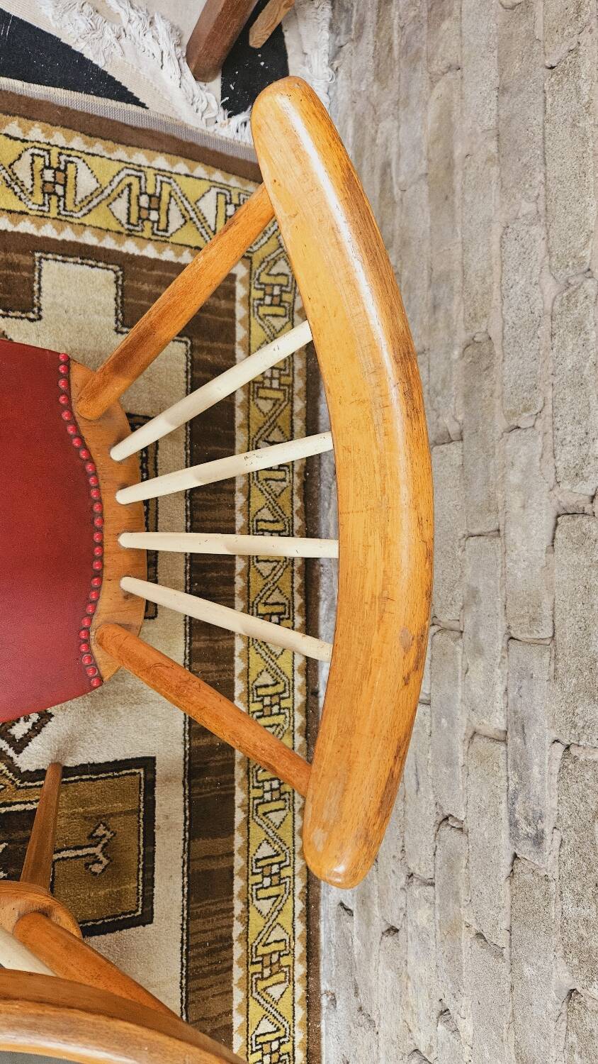 Set of 4 chairs with bars 1960