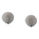 Pair of shell wall lights, frosted glass, France, 1970.