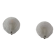Pair of shell wall lights, frosted glass, France, 1970.
