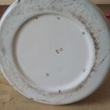 Red and white enamelled metal coffee maker