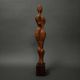 Carved wooden sculpture of a woman by Calin Hentea, 20th century