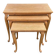 Nest of solid wood tables with cabriole legs in Louis XV style – 1950s-60s
