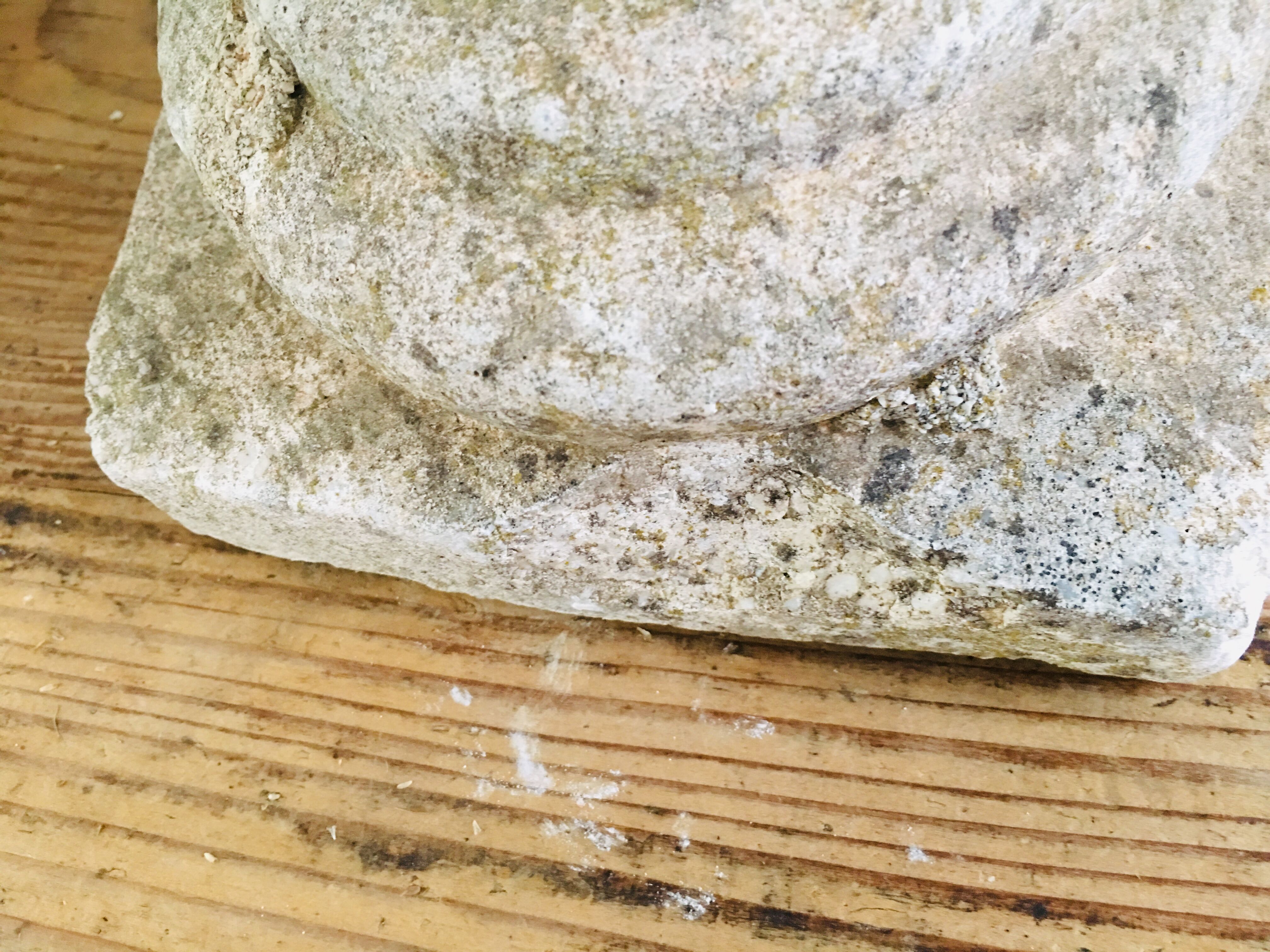 Pair of stone pine cones