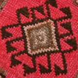 2x2 Brown Pink Classic Vintage Rug, 48x75Cm