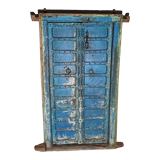 Porte ancienne en bois bleue