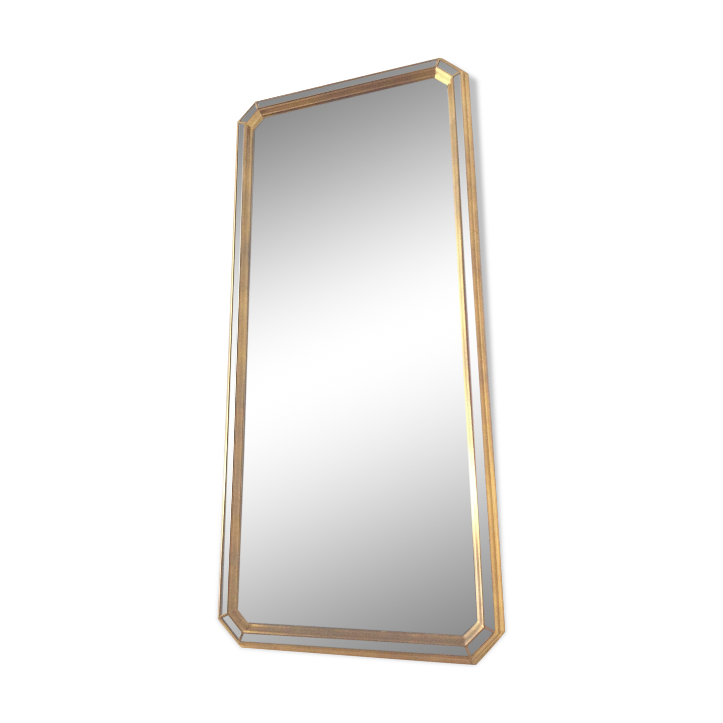Mirror with parcloses of the 60s and 70s - 106x48cm