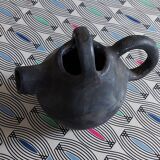Gargoulette en terre cuite bleue