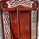 Enamelled kitchen sheet metal plate