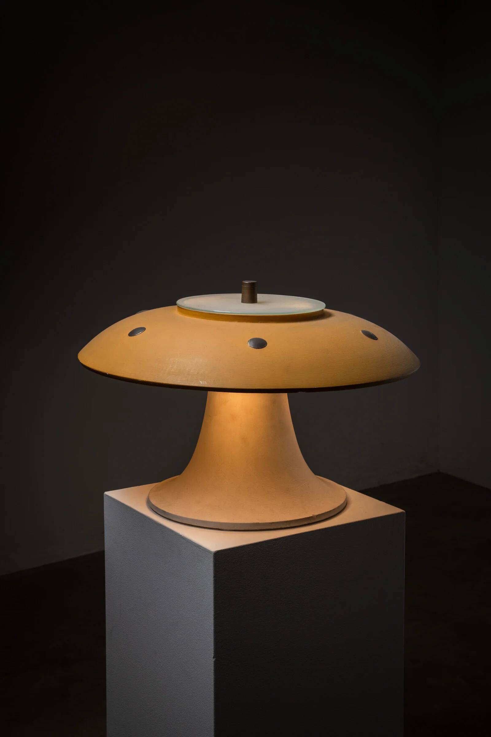 Huge vintage mushroom table lamp, 1960s