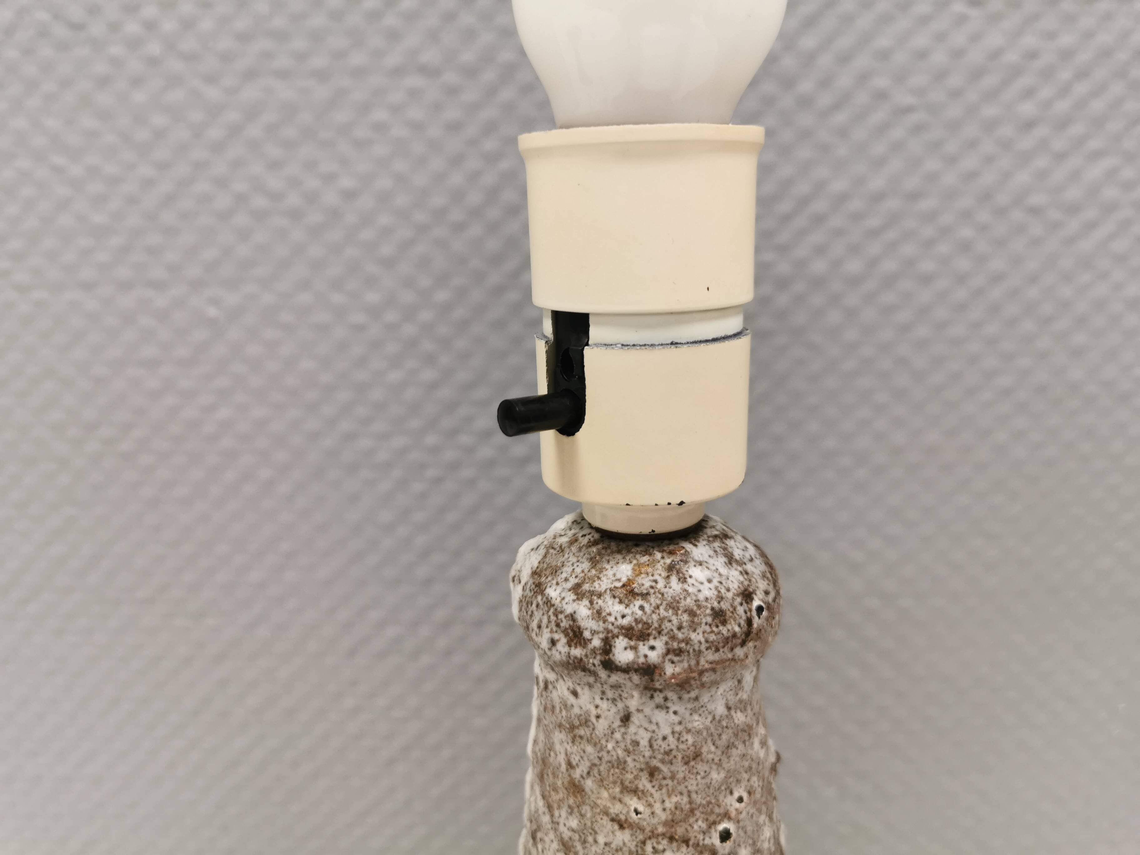 Table lamp with an organic expression, by Bartholdy ceramics Denmark 1970s