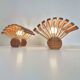 Pair of vintage lamps by Pierre Chapo in pine, 1960.