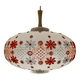 60s embroidered lantern chandelier