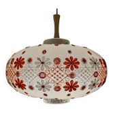 60s embroidered lantern chandelier