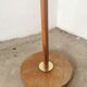 Scandinavian floor lamp 1960, wood and brass