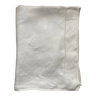 Nappe blanche ancienne monogramme