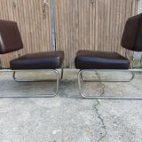 Paire de chauffeuses annees 70