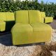 Set of 6 modular vintage Space Age armchairs - Green & Orange