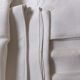 Set of 12 linen / cotton damask cloth napkins