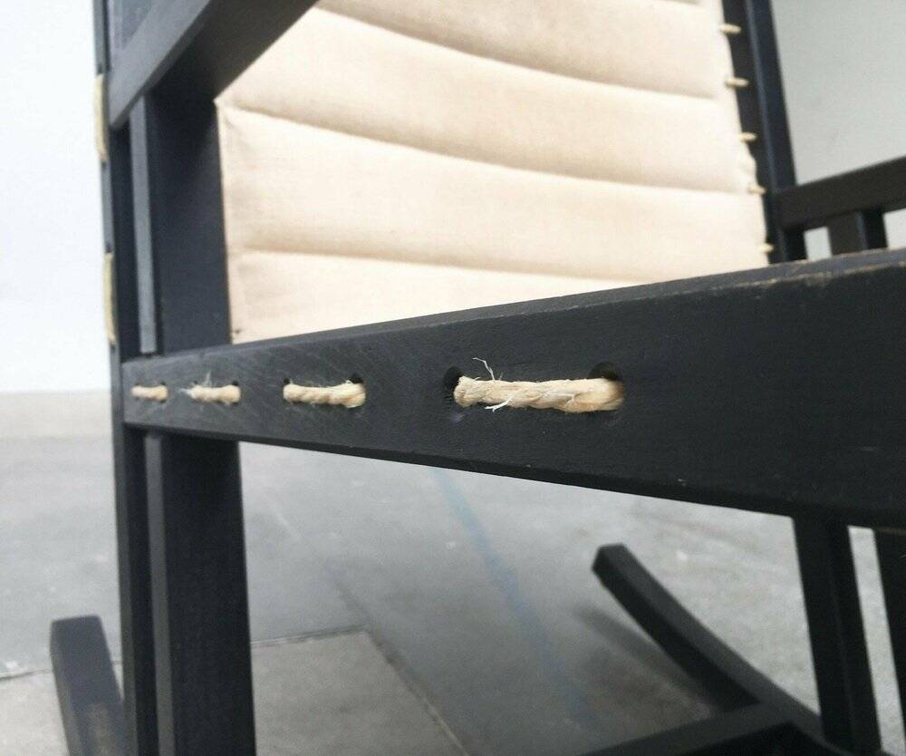 Mid-century German minimalist Safari rocking chair by Casala, 1960s.