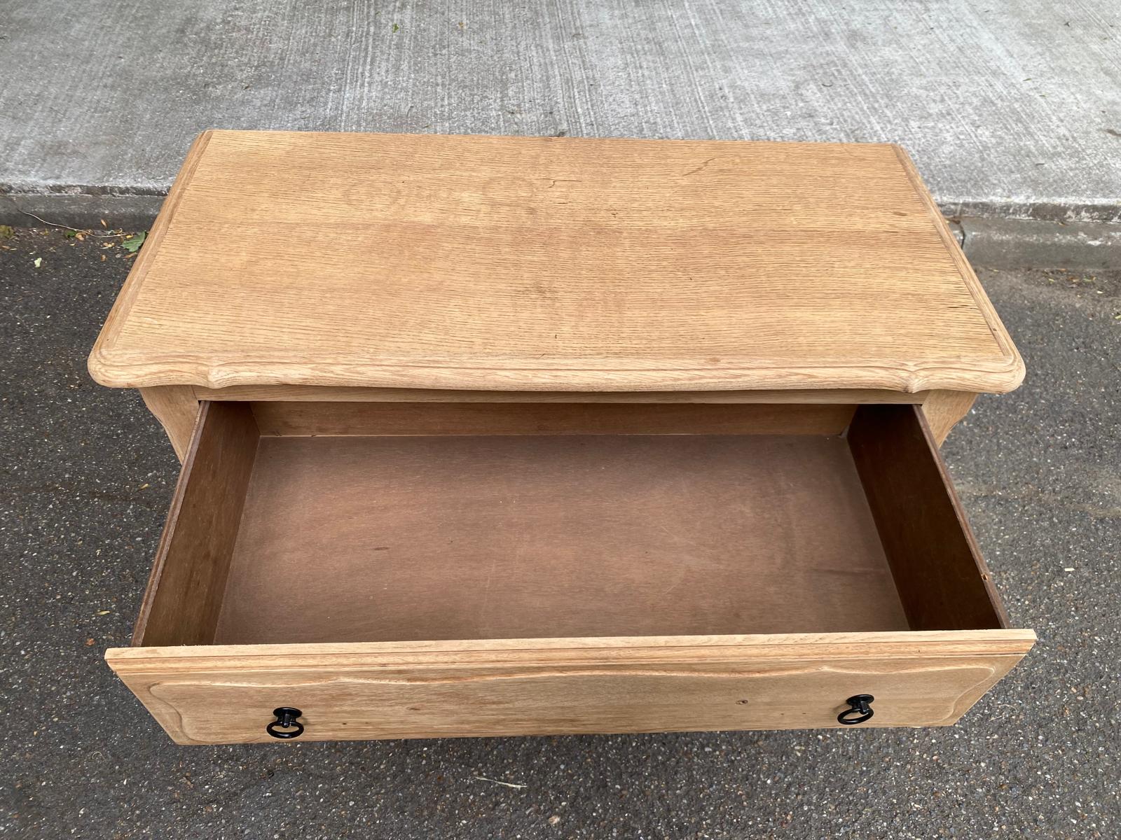 Vintage Bibus Louis XV commode renovated in oak from the 1950s.