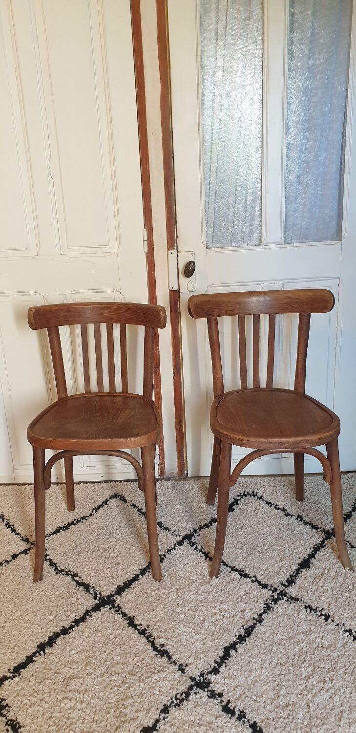 Pair of bistro chairs
