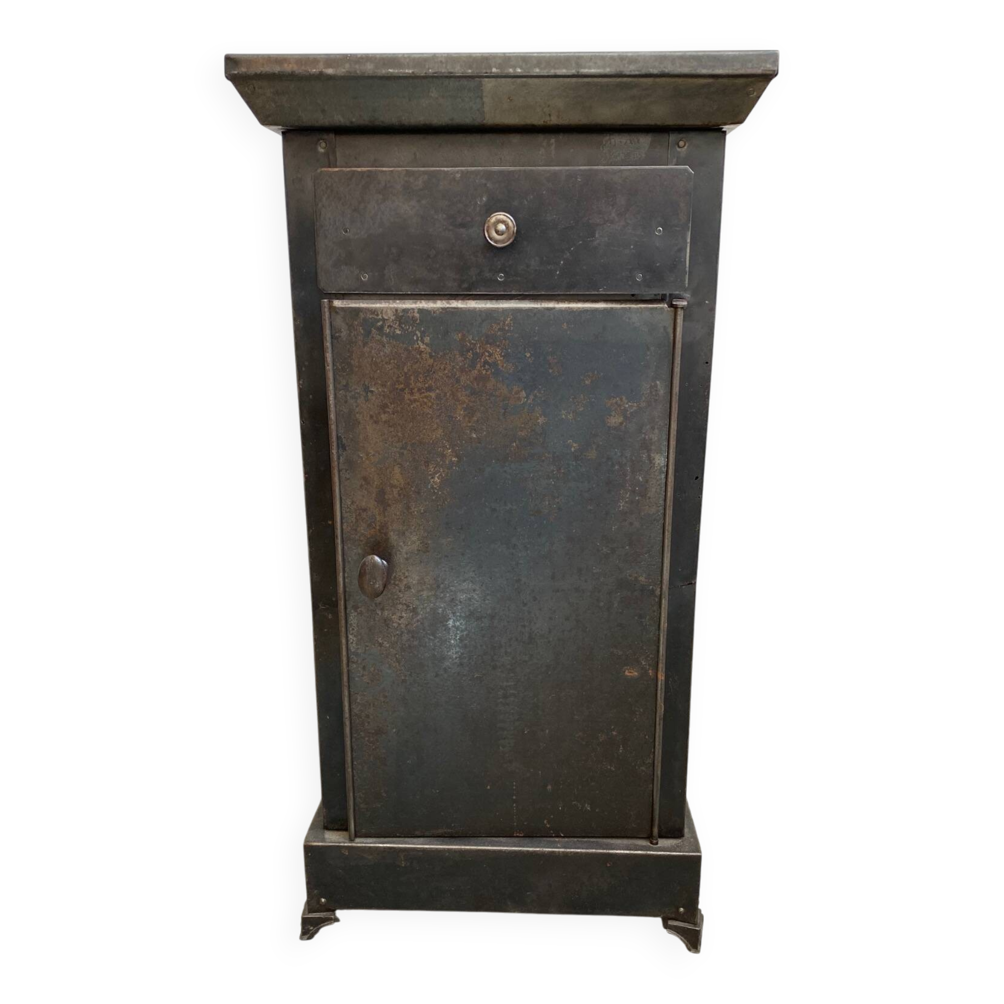 Metal bedside table from the 20s and 30s