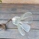 Flower petal glass pendant light, vintage Murano style