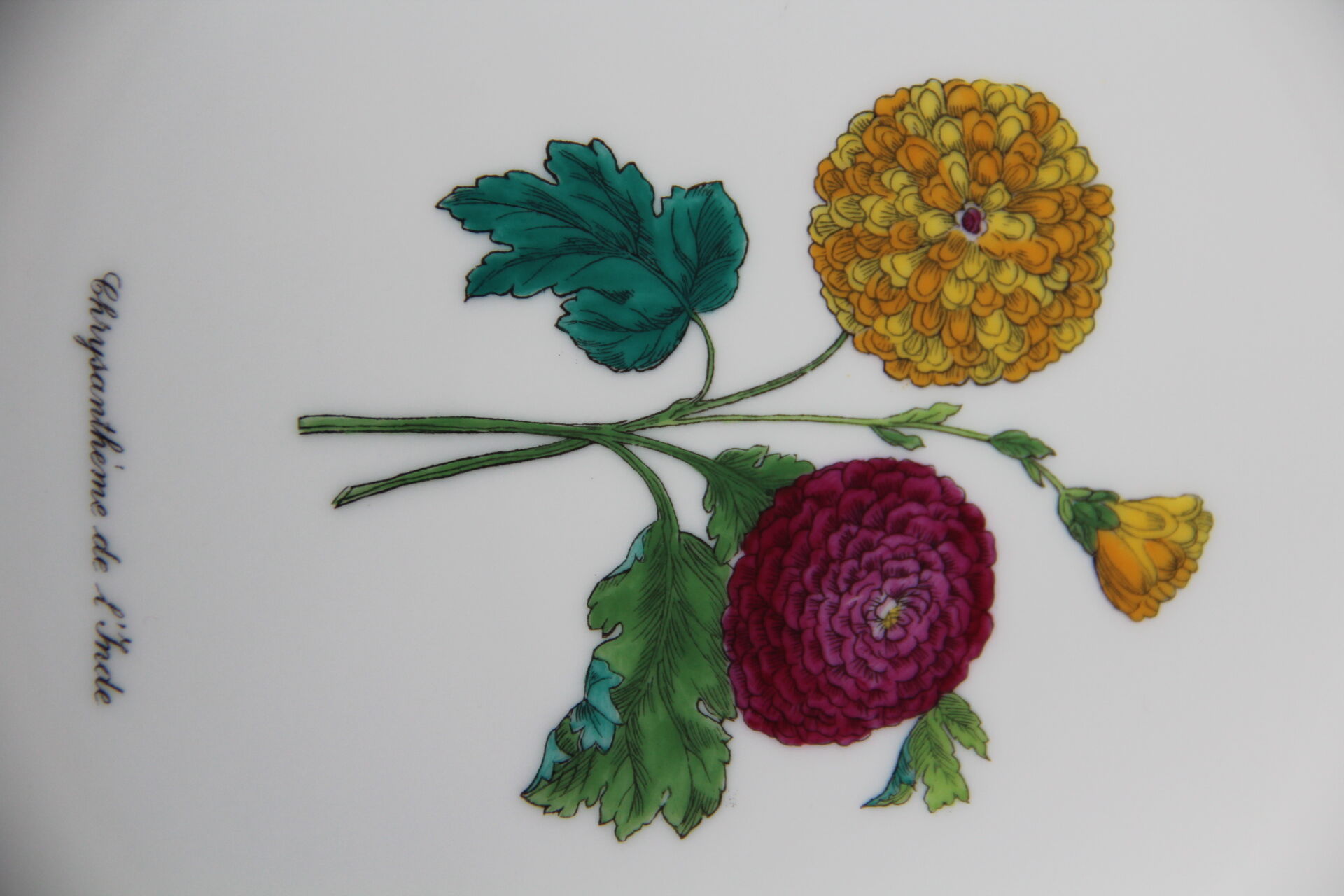 6 NBD Limoges dessert plates illuminated by hand