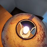 “Vintage” glass bedside lamp and its lampshade