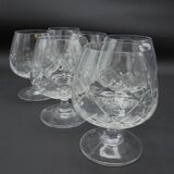Set of 6 cognac glasses