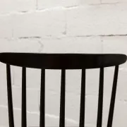 Pair of Scandinavian chairs Fanett by Ilmari Tapiovaara black teak 1960