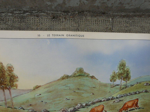 Rossignol school poster N°15 and 16 the limestone plateau and granite terrain