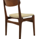 Set of 4 mid century teak chairs 'Nejede'