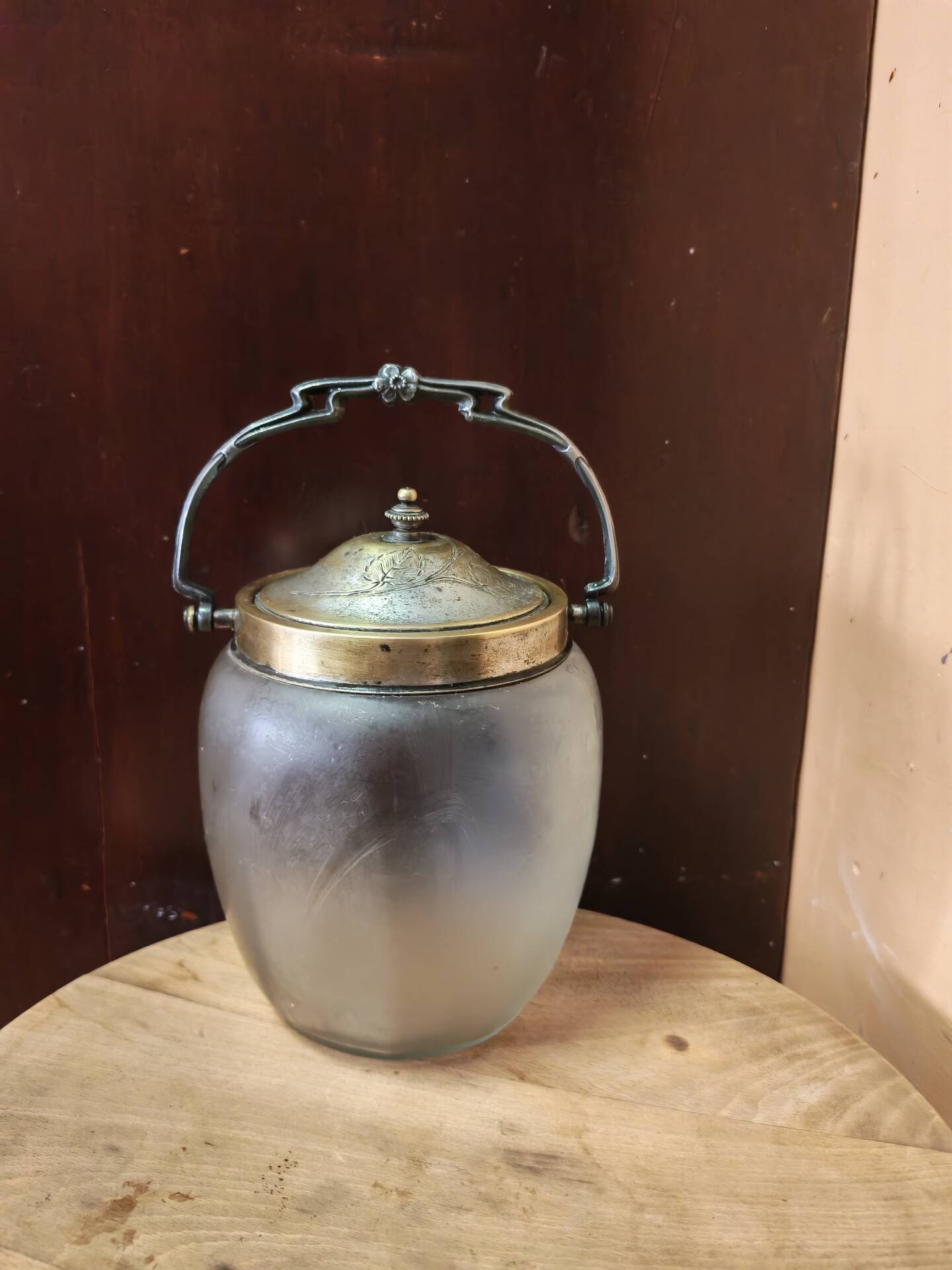 Antique Art Deco biscuit barrel